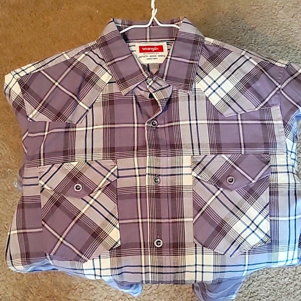 Wrangler Long Sleeve Casual Button Down